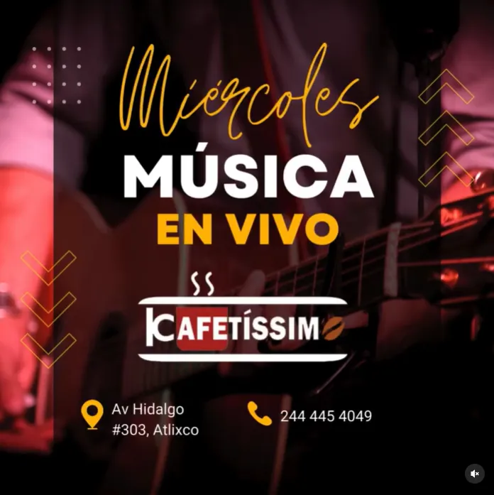 Música en Vivo todos los Miércoles de 7:00 pm a 10:00 pm